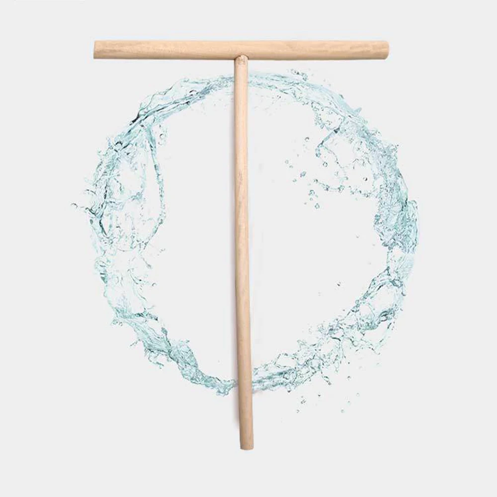 Pancake Tool T Shape Wooden Crepe Maker Batter Spreader Stick Home Kitchen DIY Restaurant Canteen
