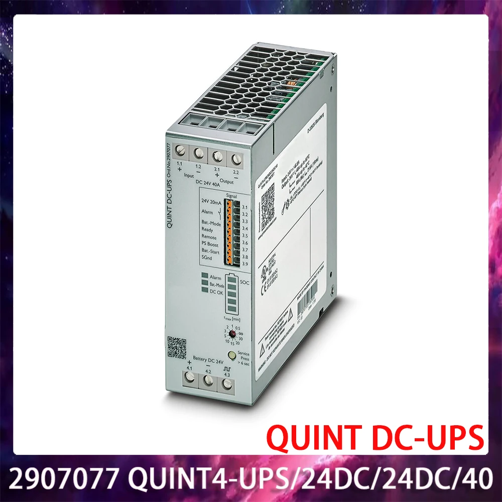 새로운 2907077 QUINT4 UPS/24DC/24DC/40 QUINT DC UPS 무정전 전원 공급 장치 24VDC/40A