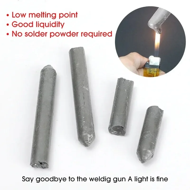 Aluminum Welding Rods 3-30Pcs Aluminum Welding Rods Low Temperature Easy Melt Copper Aluminum Powder Cored Convenient Weld Tools No Need Solder Powder