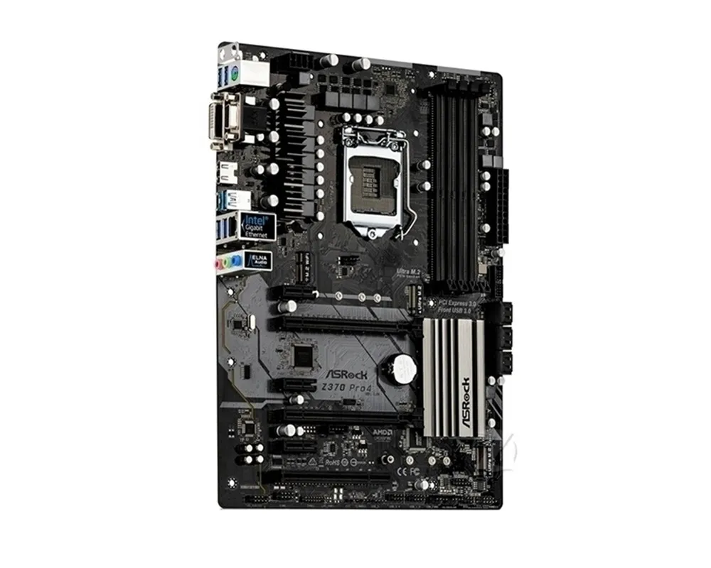 For Asrock Z370 Pro4 Motherboard Atx Lga 1151 Intel Z370 Ddr4 64gb Pci