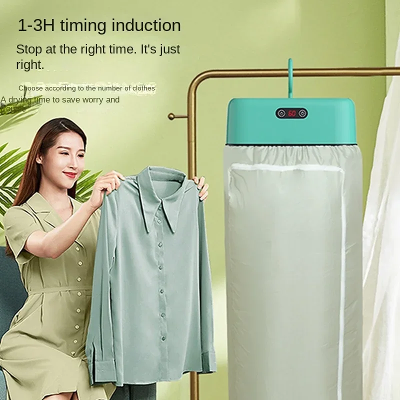 Electric Clothes Dryer Portable Folded Travel Warm Air Dryer 600W Smart Drying Laundry Dryer Ultraviolet Dryer Machine 220V 4