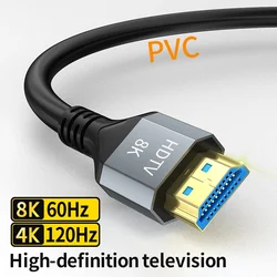 Ultra High - Speed HDMI Splitter - 4K & 8K Video Adapter with 48Gbps Transfer Rate - 5m (8K HDMI PVC)