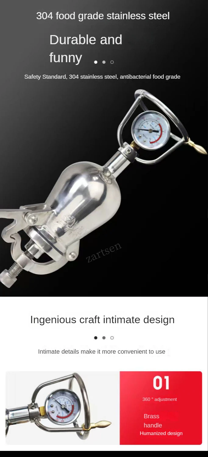Description Picture 2 of item100ml Hand Popcorn Machine Open Firing Popcorn Puffing Machine Stainless Steel Mini Popper Manual Popcorn Maker Open Firing