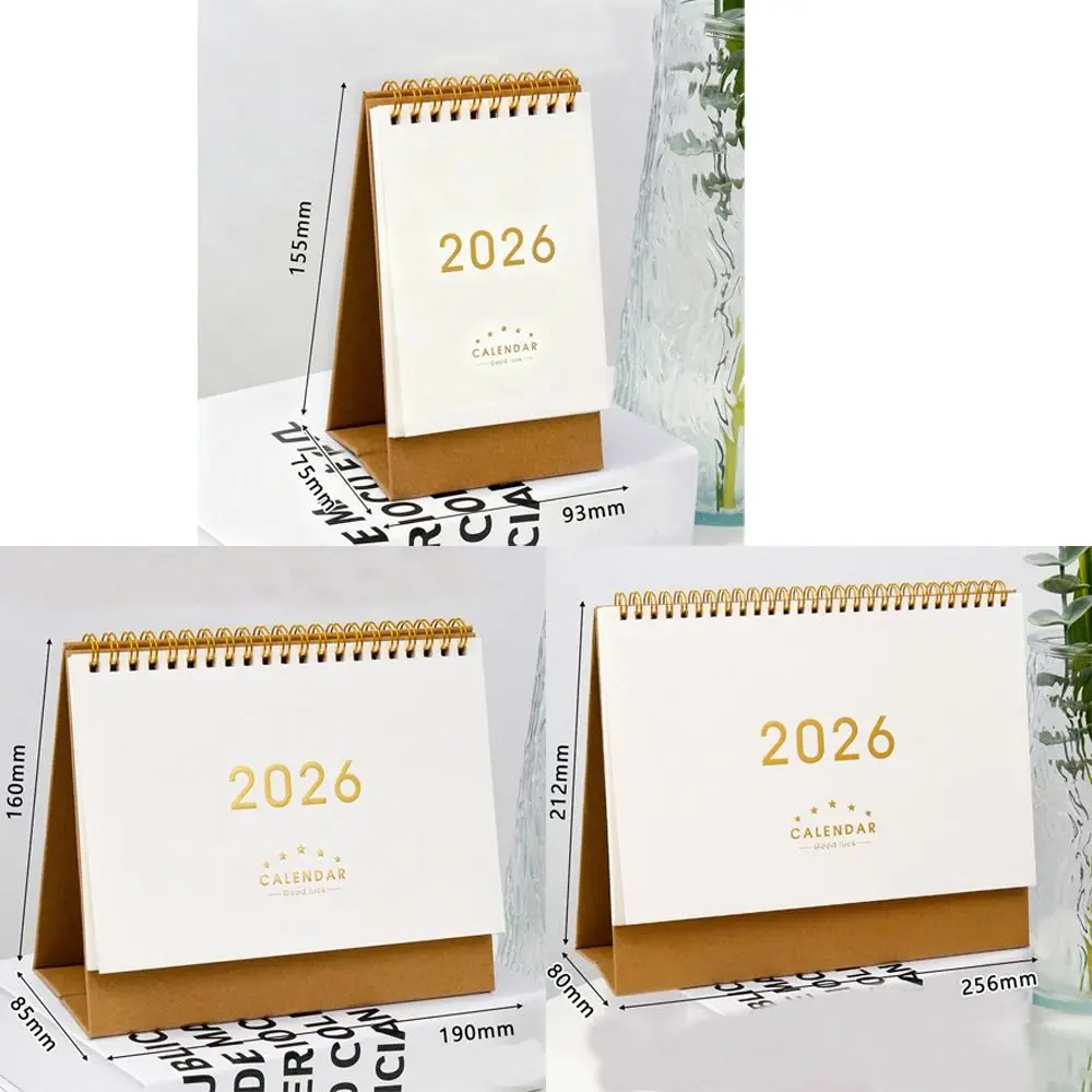 패션 2026 데스크탑 종이 달력 다기능 홈 데코 플래너 스케줄러 연간 노트북 아젠다 오거나이저 홈 오피스
