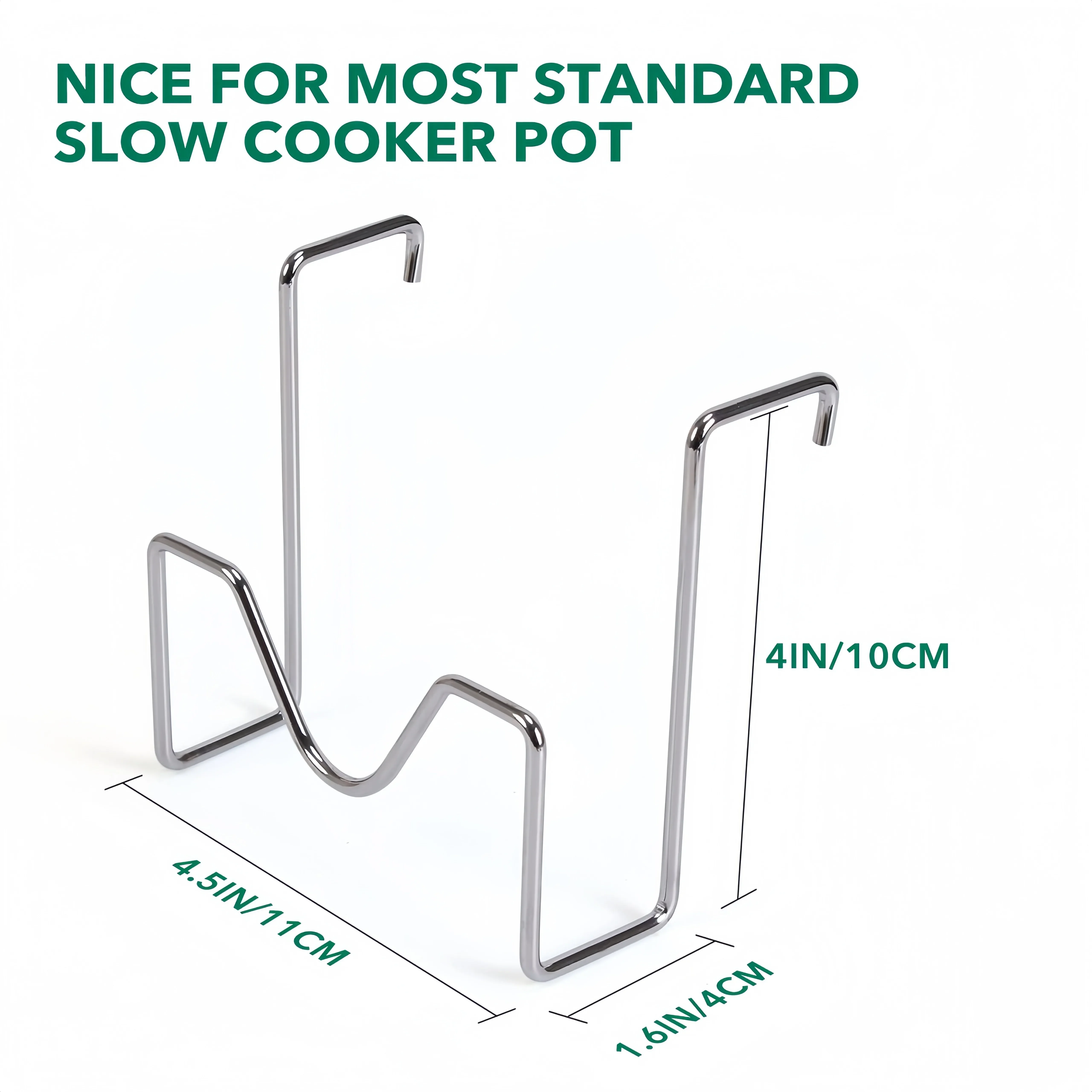 Stainless Steel Pot Lid Holder,Lid Organizer, Space-Saving Countertop, Non-Slip and Anti-Tip, Suitable for Various Lids, Kitchen