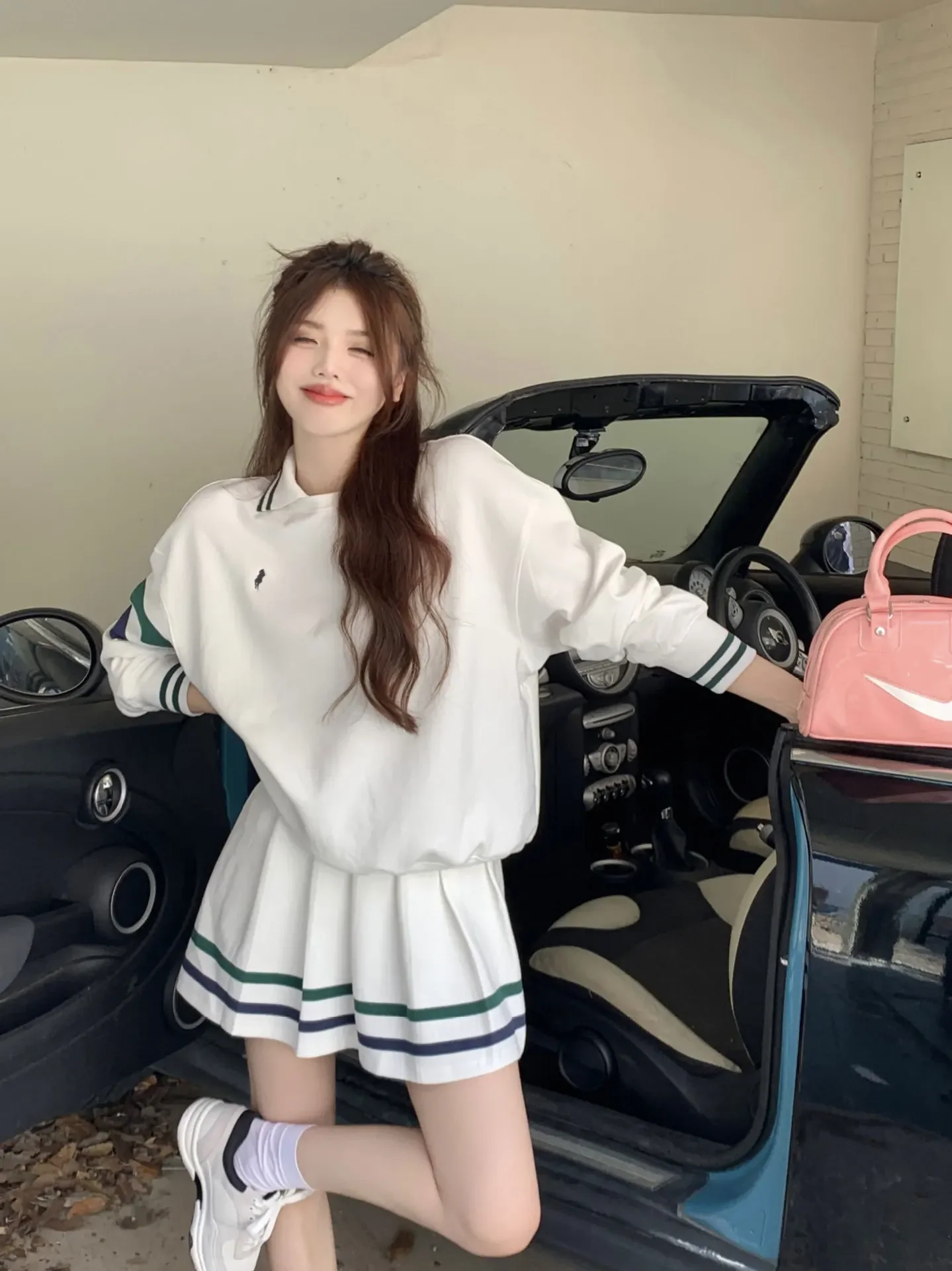 Golf Suit Two-Piece Sweater Skirt Ventilate Sports Women Spring Summer Tennis suits Shorts X Golf women skirts golf shorts