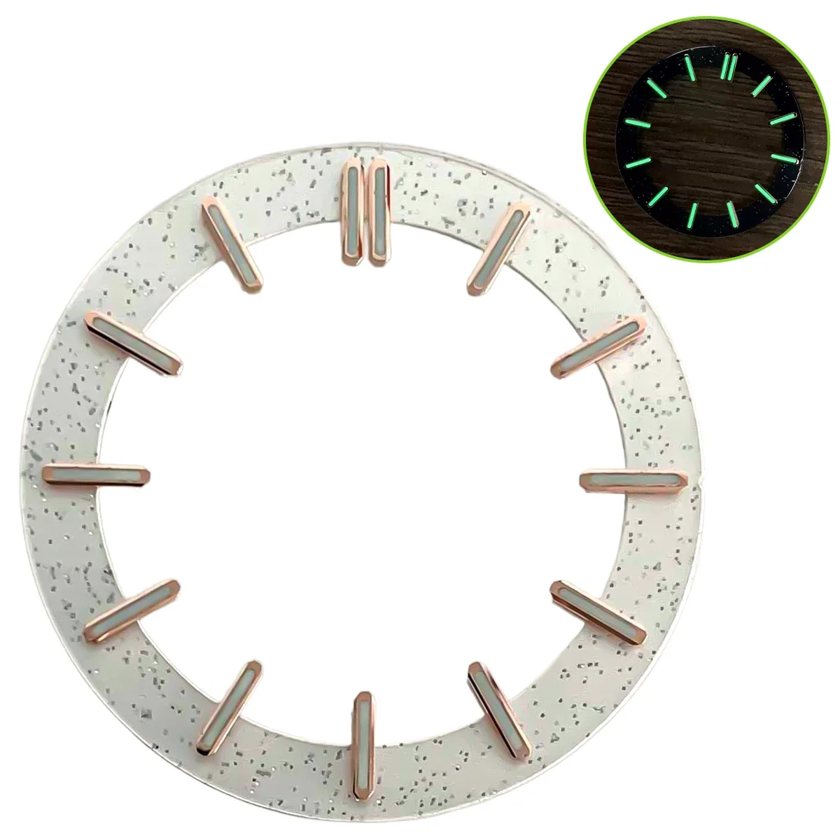 Transparent Green Luminous Circular Dial Accessory, 31.8mm