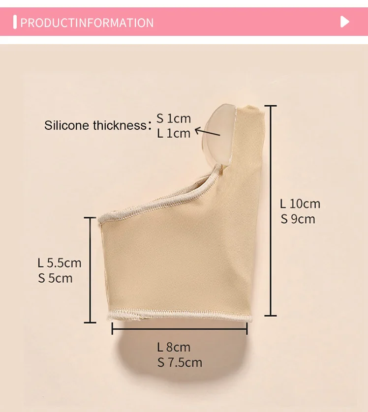 1 Pair External Silicone Toe Correction Device, Breathable And Comfortable Toe Splitter, Washable And Reusable – Detail 2