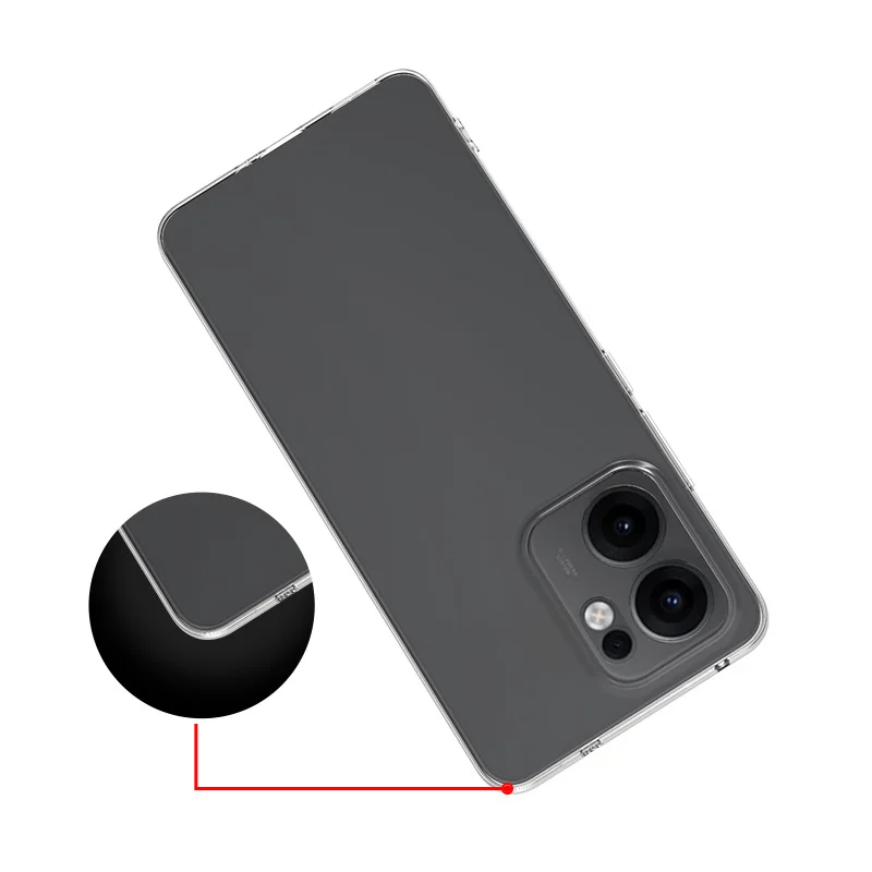 Transparent Slim Soft TPU Silicone Clear Shockproof Bumper Case