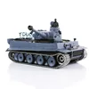 1/16 HENG LONG Remote Control Tank IR BB Shoot German Tiger I Metal Tracks Driving Wheels Steel Gearbox 3818 RC Panzer TH17239 3