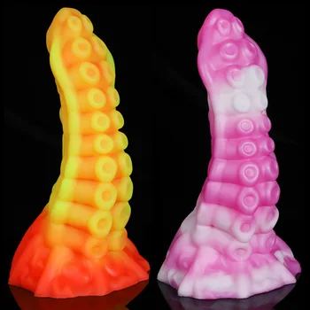 Colorful Octopus Tentacle Dildo Artificial Monster Dildo Adult Toys for Anal Sex Toys for Women Suction Cup Animal Dildo 1