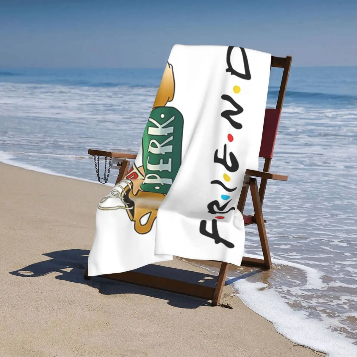 Funny Friends TV Show Beach Towel Customized Central Perk Cafe Comic Super Soft Microfiber Bath Towels 5