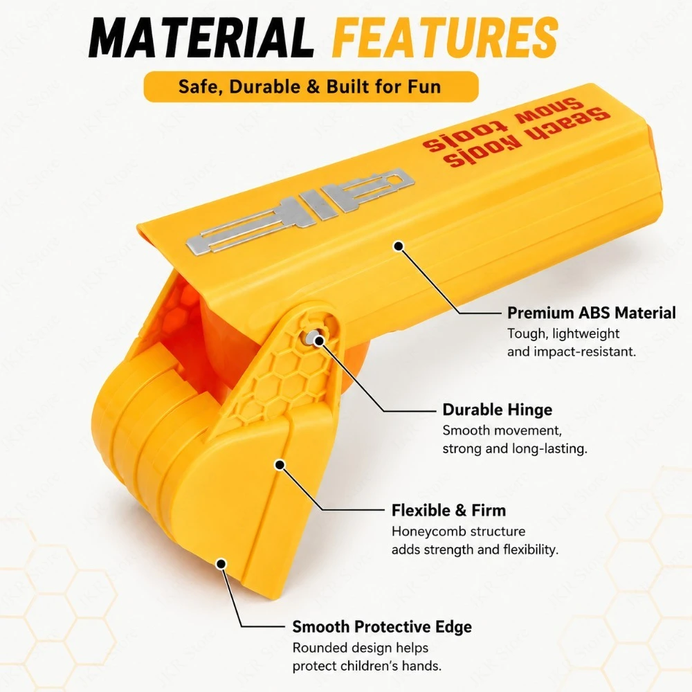 다용도 모래 및 눈삽 경량 플라스틱 발사 도구 (해변 캠핑, 정원, 눈 제거 및 야외용)