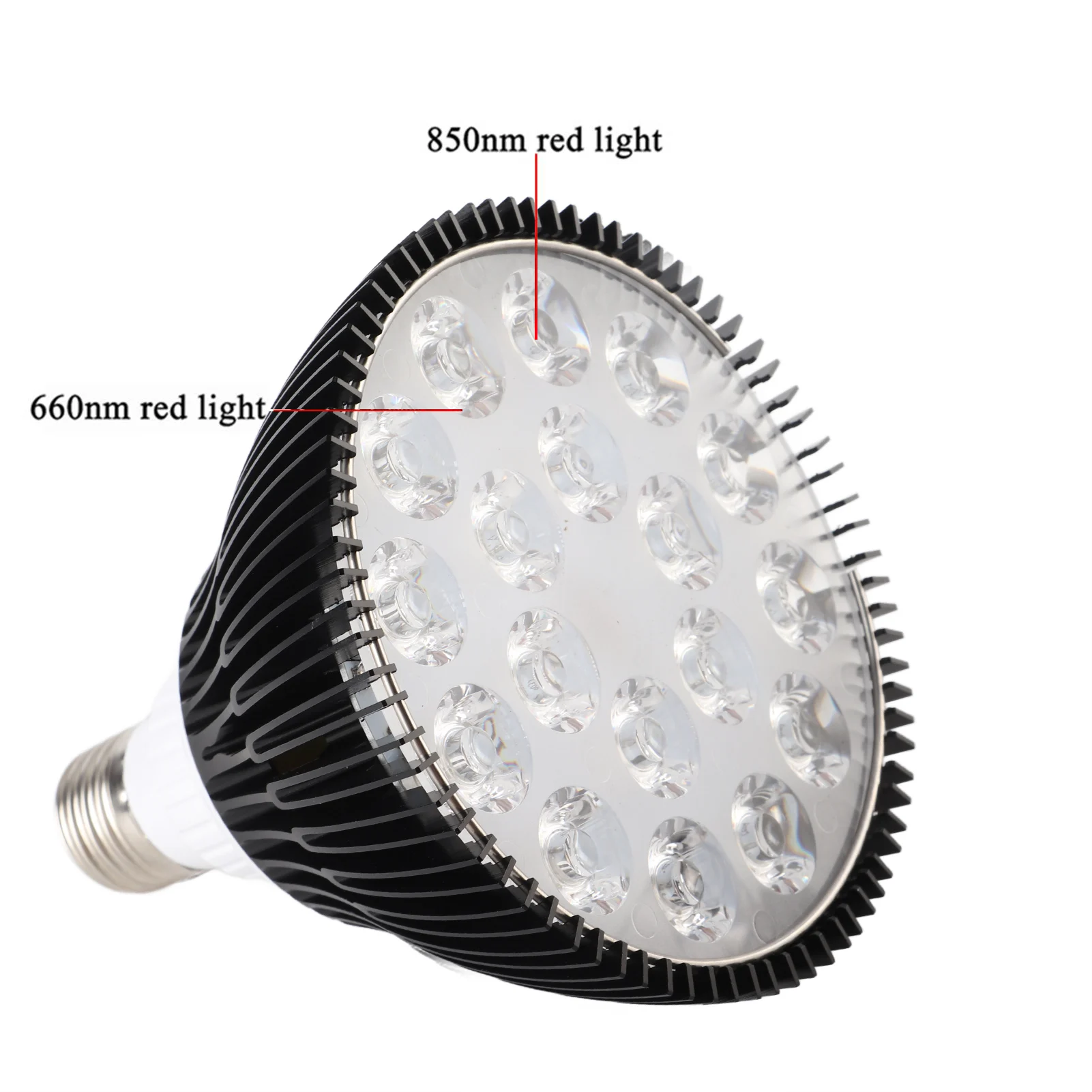 Physiotherapy Lamp Bulb 54W Red Light Therapy Lamp Bulb 660nm and 850nm Near Infrared LED Lamps