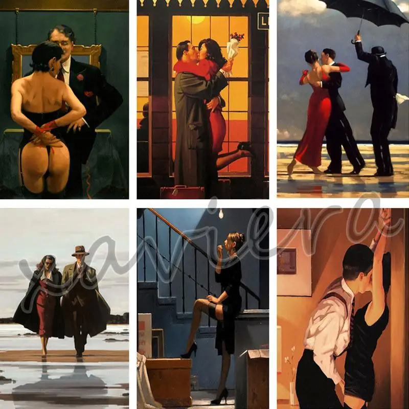 Jack Vettriano Ritratto Pittura Diamante Fai Da Te 5D Sexy Lady Punto Croce Trapano Completo Mosaico Ricamo Immagine Di Strass Artigianato