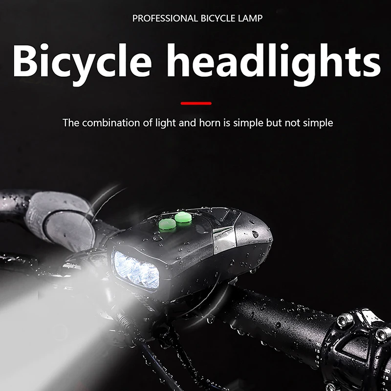 

2 In 1 Bicycle Bell Cycling Horns Electronic Bike Bicycle Handlebar Ring Bell Horn Loud Air Alarm Bell Sound Bike Horn Safety