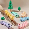 Electric Caterpillar Light Musical Dancing Animal Doll Battery Operated Kids Toy Montessori Caterpillar artículos para mascotas 1