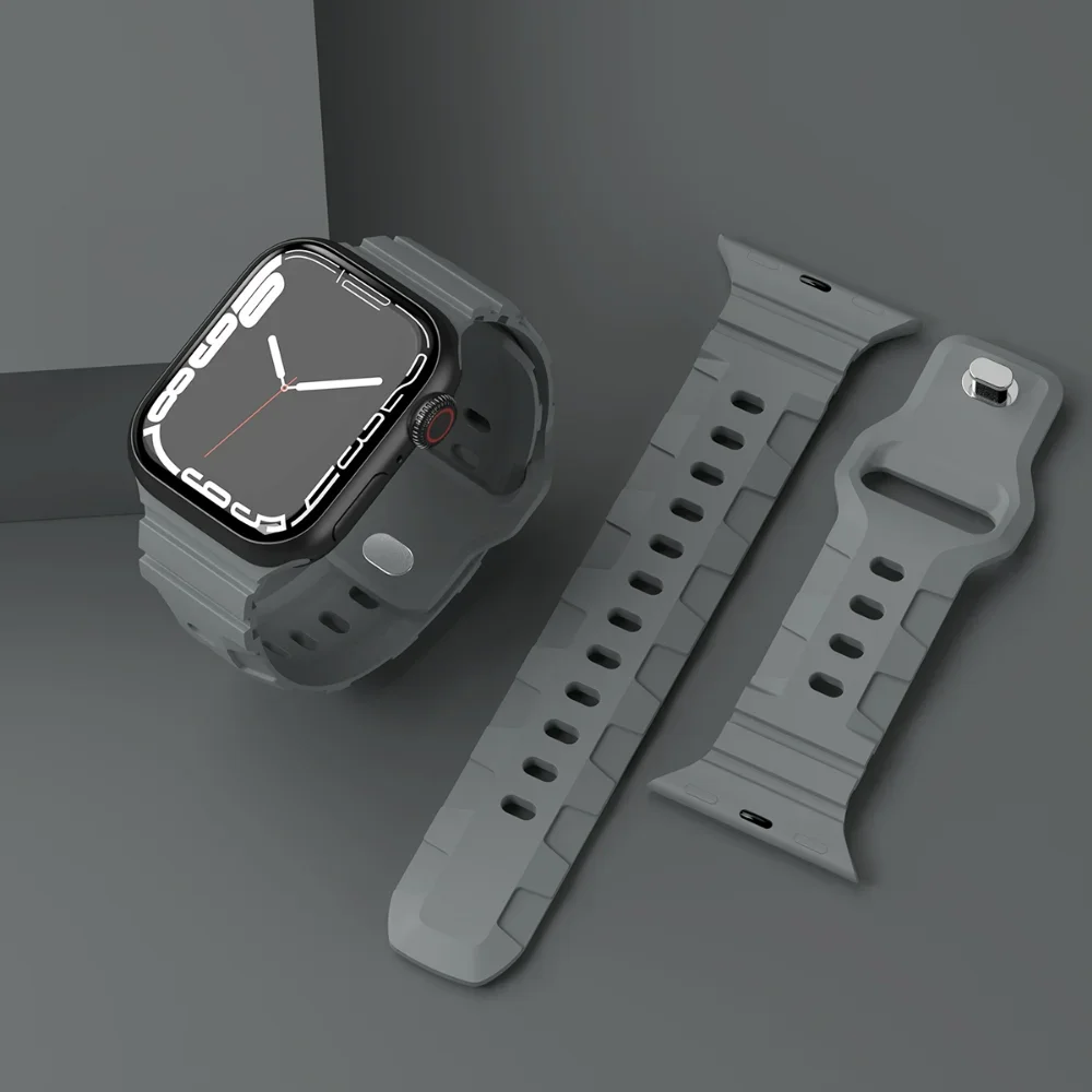 Breathable Silicone Sport Band for Smartwatches - Premium Rubber Strap