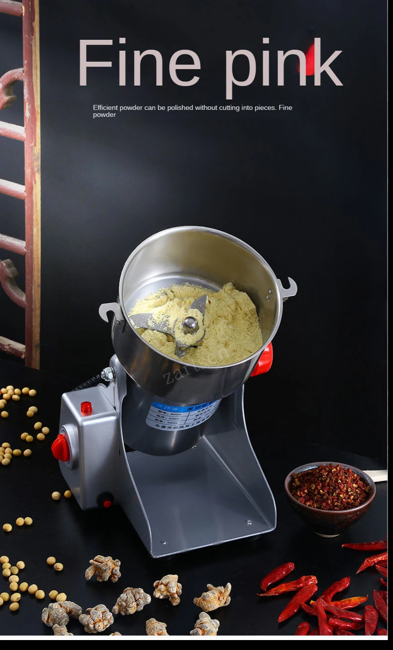 電動穀物グラインダー 1500G 電動穀物ミル スイングタイプ 高速 ??ステンレススチール製穀物グラインダー ミル さまざまな穀物 ムーンジャンゴ1500 g粒グラインダーミル業務用スパイスグラインダー高速3000 W粉砕機微