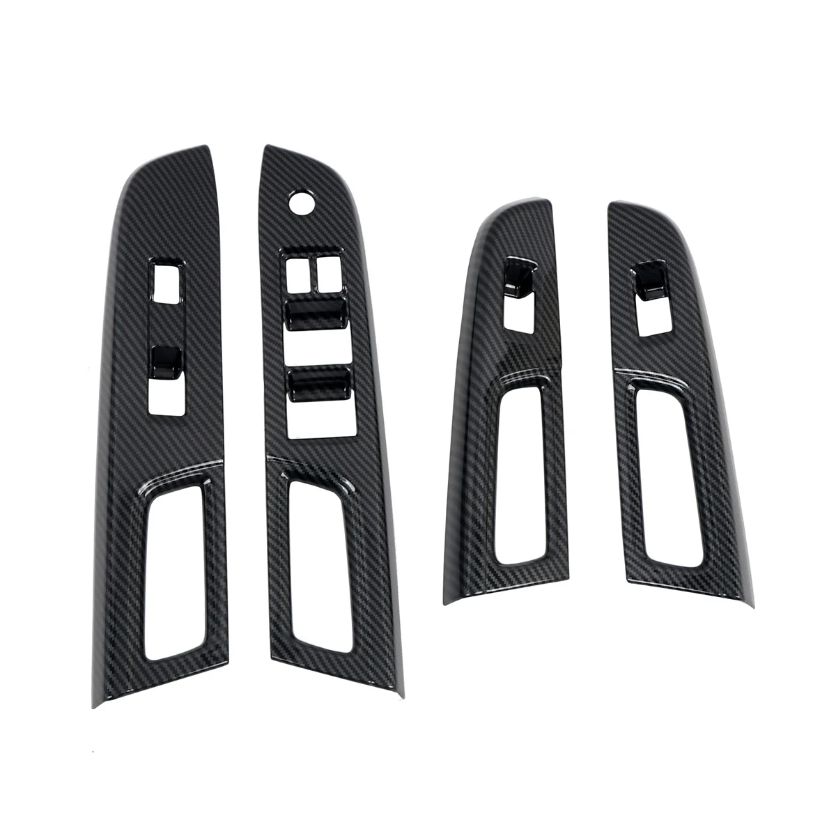 

Car Carbon Fiber Window Glass Lift Button Trim Switch Cover Door Armrest Panel for Subaru WRX/WRX STI 2015-2020 LHD