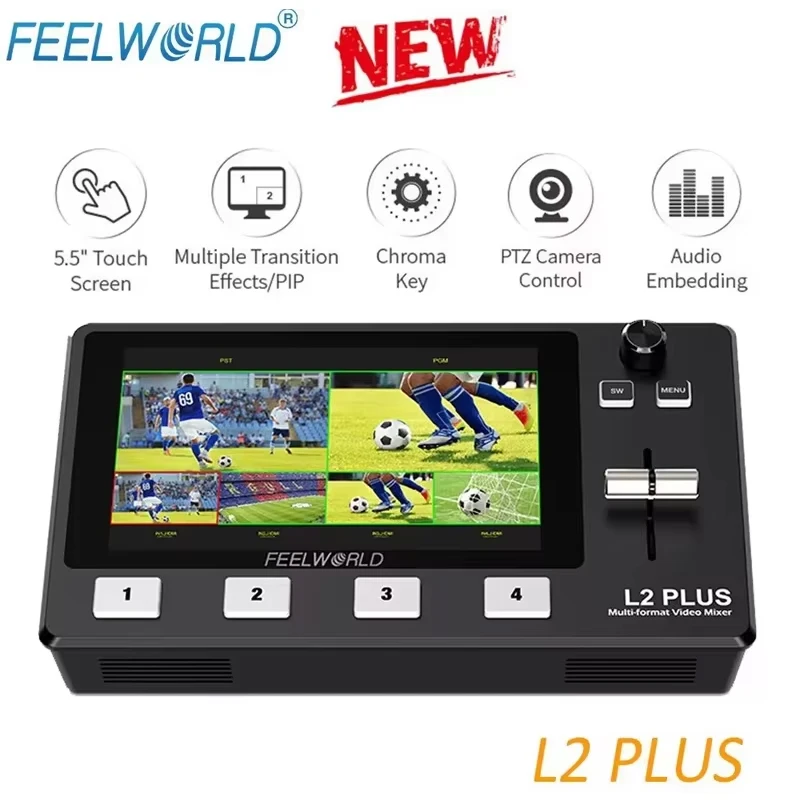 FEELWORLD L2 PLUS 5.5インチLCDマルチカメラビデオミキサー