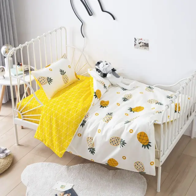 Four Seasons Pure Cotton Quilt Cover Kindergarten School Special Quilt Cover Boys Girls Baby Bedding Cartoon Home Quilt Cover 4