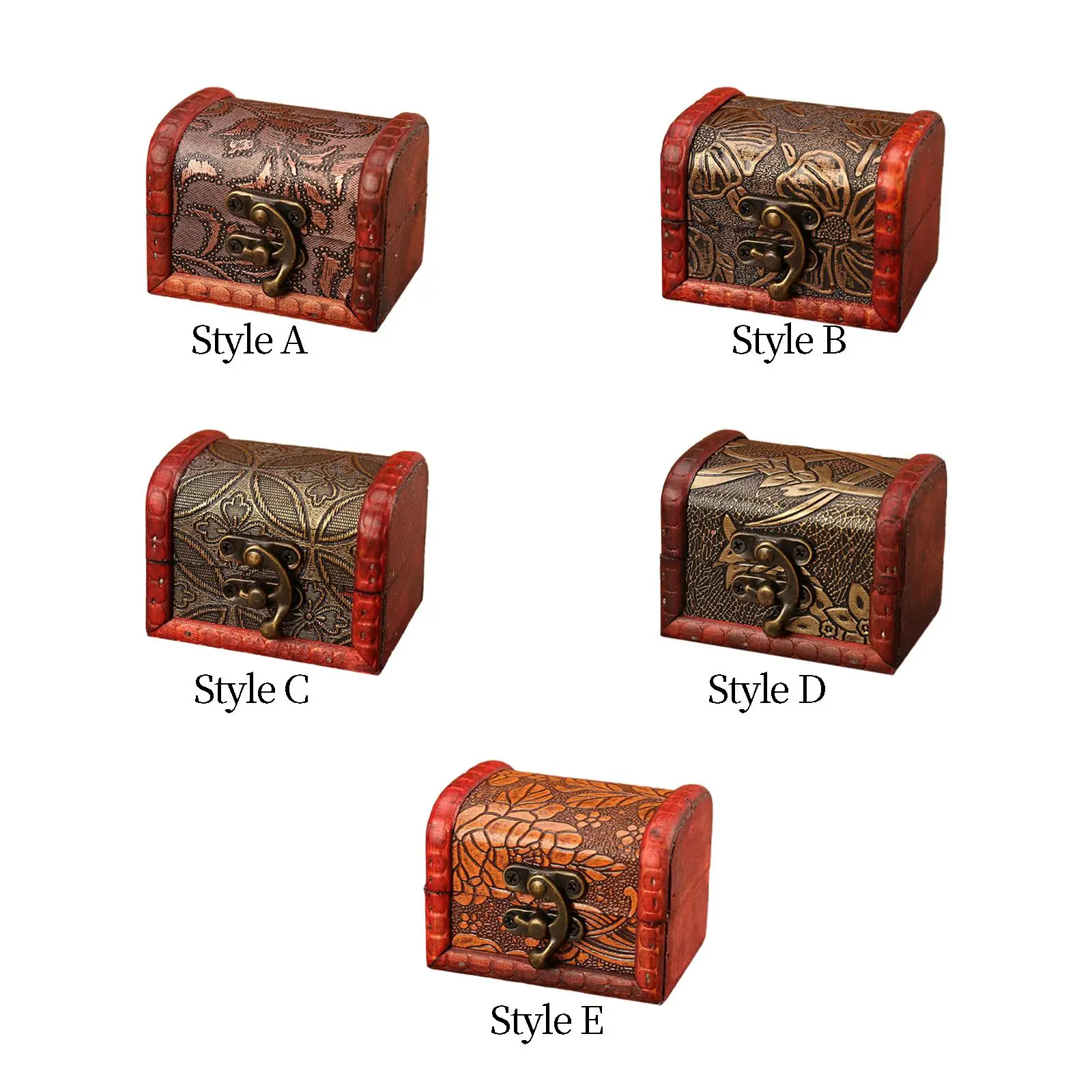 

Jewelry Treasure Box, Wooden Treasure Chest Box, Jewelry Container Wooden Box