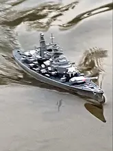  Upgrade Version of Large Remote Control Warship 2.4G Military Remote Control Model Battleship Cannon Giant Ship Display Orna 