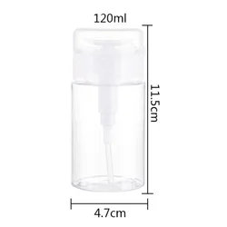 Eco - Friendly Refillable Pump Dispenser for Nail Polish and Makeup Remover (120ml  2pcs)