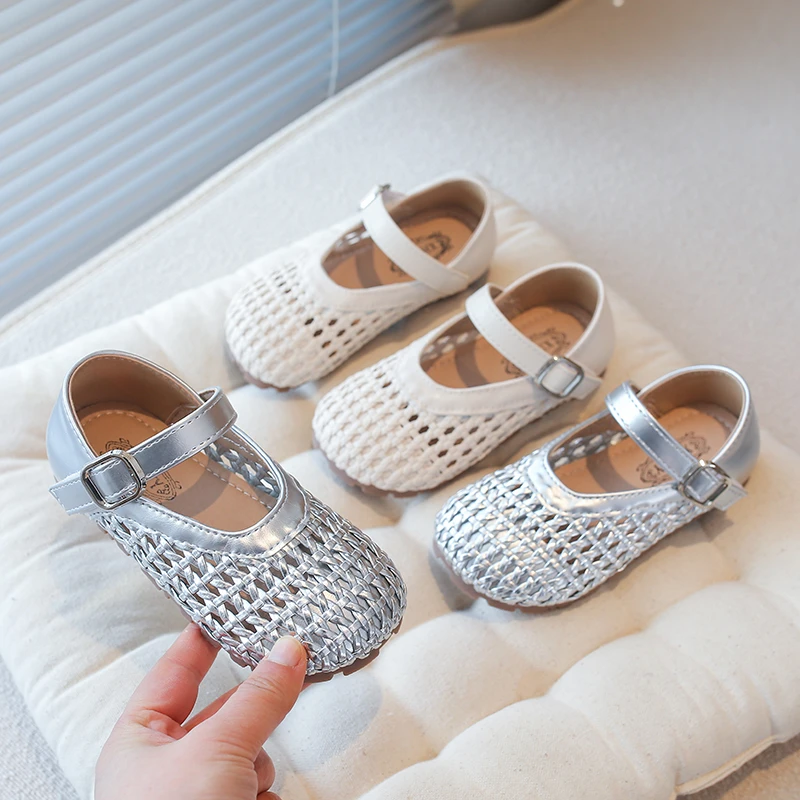 여름 패션 편안한 최고의 아동화 통기성 좋은 메리제인 버클 소프트 솔 캐주얼 비치 파티 슈즈 (여아용)