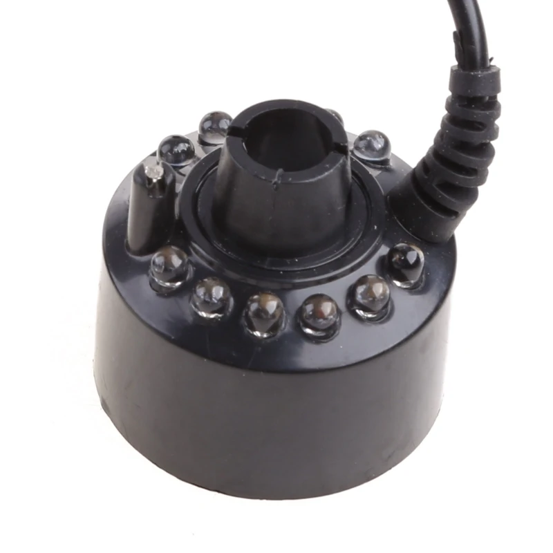 Ultrasonic Mist Maker Atomizer Air Humidifier Fogger Water Fountain Pond 12 LED