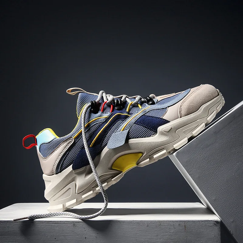 

Кроссовки мужские сетчатые на платформе, дышащие, на вулканизированной подошве, увеличивающие рост, дизайнерские