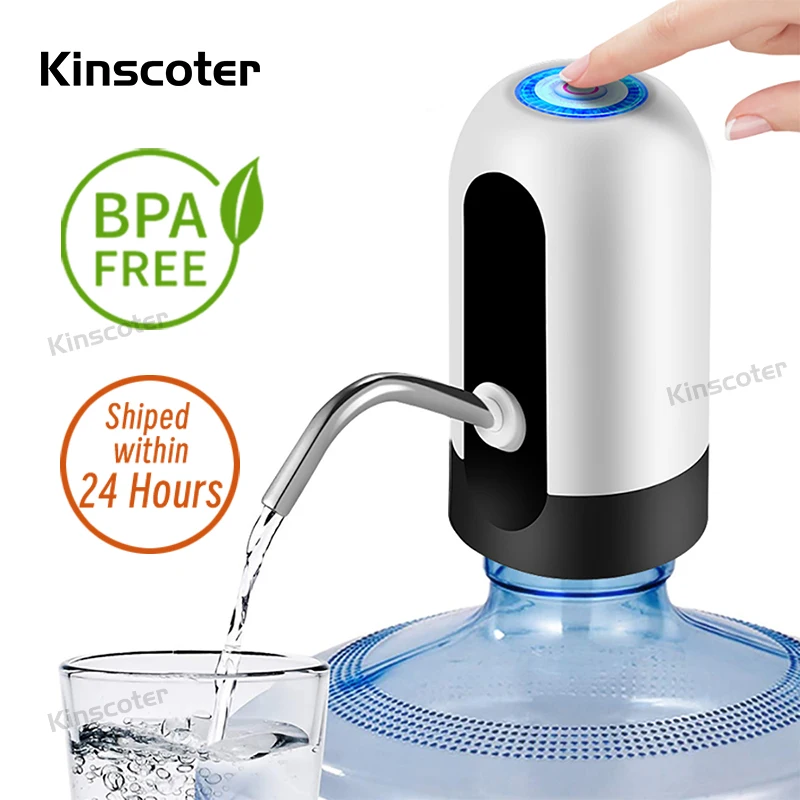 KINSCOTER 1200mAh Rechargeable Portable Electric Water Dispenser Mini  Automatic Liquid Bottle Pump For Outdoor Garden Kitchen