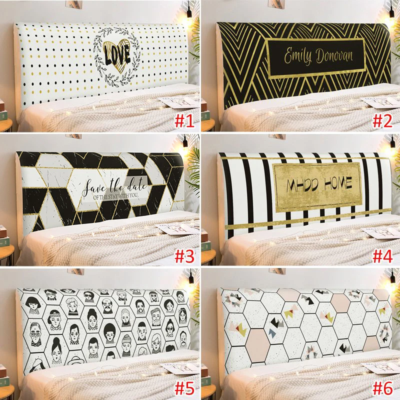 All-inclusive Headboard Cover Dust-proof Bedside Cover Bed Head Covers Protective Covers Elastic Bed Head Back Protection