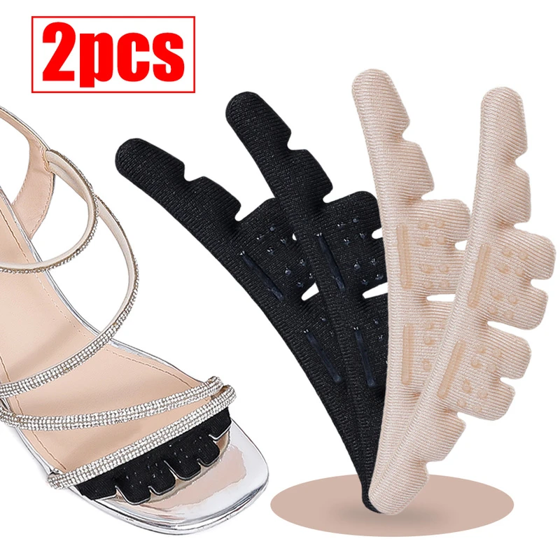 

2Pcs Non-slip for High Heels Flip Flop Sandals Women Insoles Sticker Self-adhesive Anti-pain Insole Forefoot Pad Heel Stickers