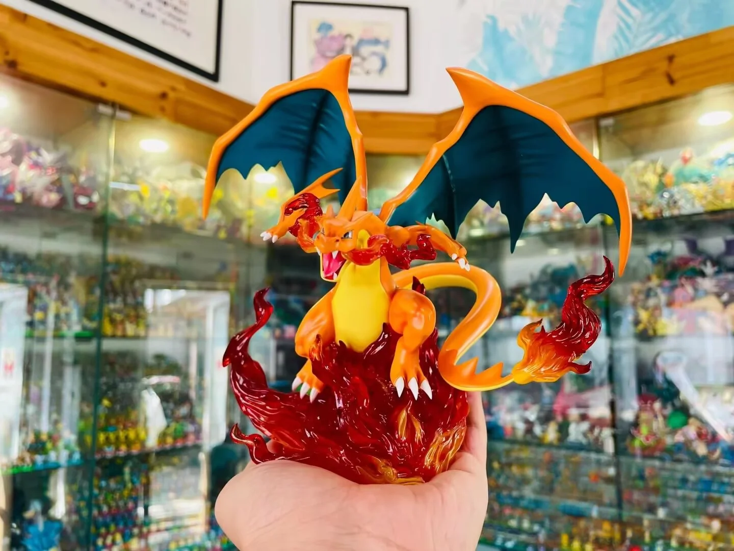 Zxz ポケモンアニメフィギュア 1/20 スケールモデルメガリザードン Y