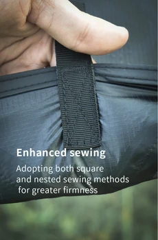Aricxi 15d silicone nylon with dyneema ultra light weight tarp for outdoor camping hiking backpacking black or gray 5