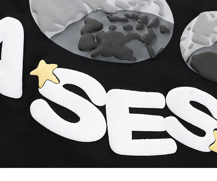 Moon Phases Foaming Print Graphic T-Shirt S8ecb17a4064f45f68d6992034d443408v