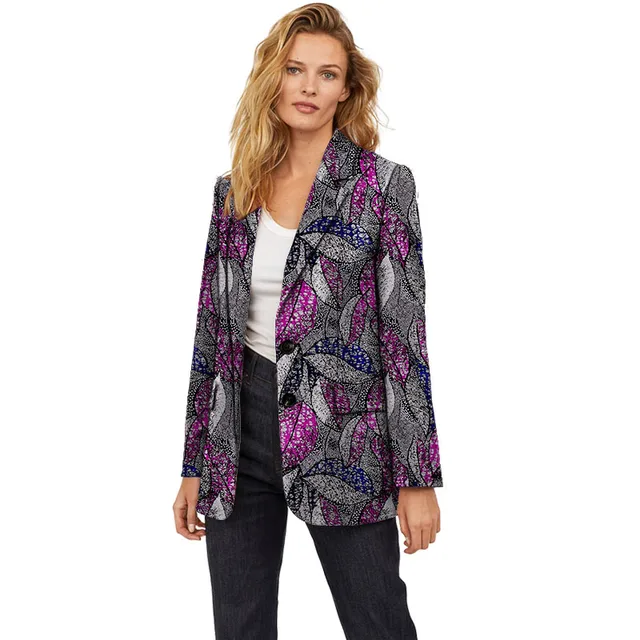 Amaka Long Sleeve Print Jacket - Image 6