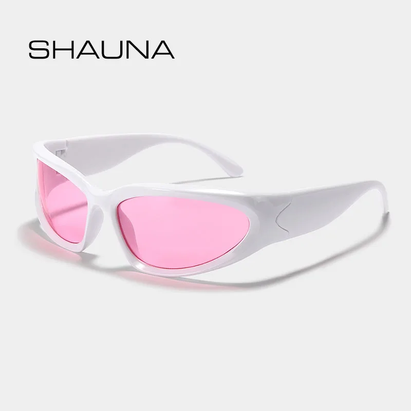 

SHAUNA Fashion Oval Sports Goggle Sunglasses UV400