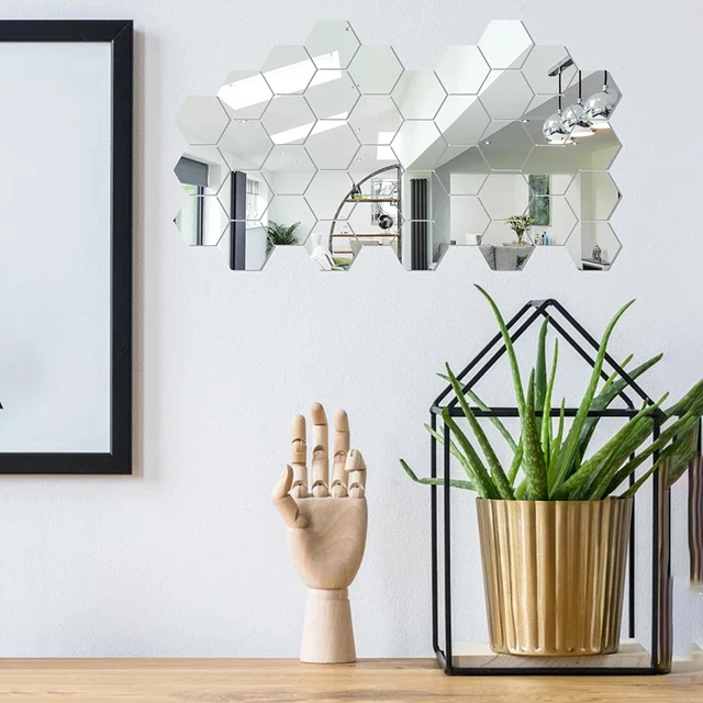 Hexagon Mirror Wall Stickers 5