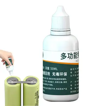 Flusso liquido multifunzionale 50g Strumento di saldatura ambientale sicuro per metalli Riparazione/Fusso di ritenuta Saldatura per acciaio inossidabile/rame/ferro