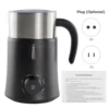5in1 Electric Milk Frother Hot Cold Foam Maker Milk Warmer for Latte Cappuccinos Hot Chocolate 500W Non-Slip Coffee Frother 5