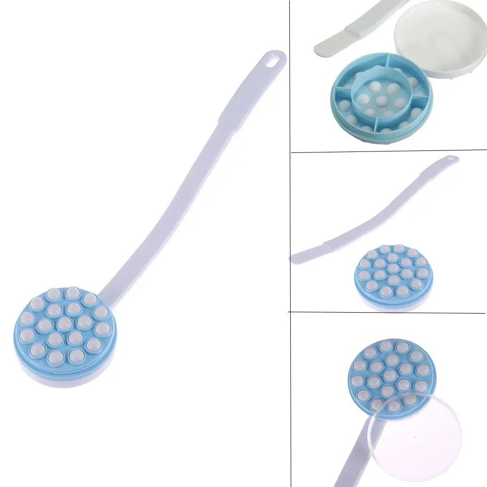 Multi-functional Bath Brush Long Handle Bath Brush Body Cream Lotion Applicator Back Massager Scrubber SPA 5