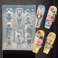 2024 June New Arrivals Nail Mold 3d Carving Silicone Template 1