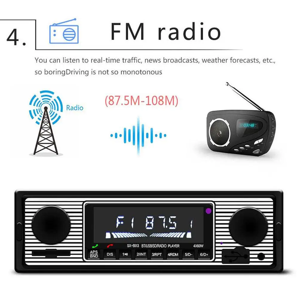 Classic Car Stereos 12V Bluetooth Receiver: CCS12V-BT