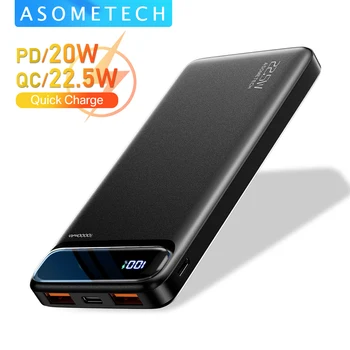 Power Bank 20000mAh PD Type C Fast Charge Powerbank 10000mAh External Battery Portable Charger PoverBank for iPhone 12 11 Xiaomi 1