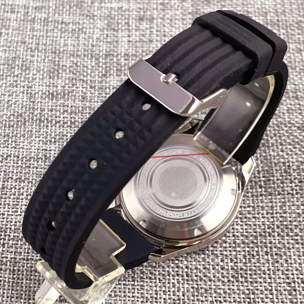 Tandorio Vintage 20ATM Dive Swim Watches Domed Sapphire Black White NH35 PT5000 40mm Automatic Mechanical Men Watch Luminous New