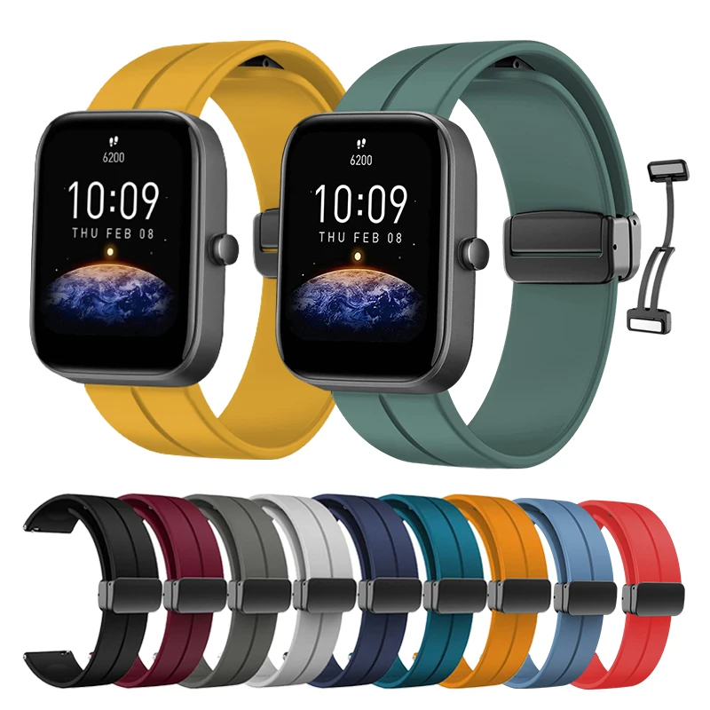 

Ремешок на магнитной застежке Amazfit GTS4 3 2 20 мм с быстроразъемным дизайном, удобный и острый, подходит для любых деловых случаев