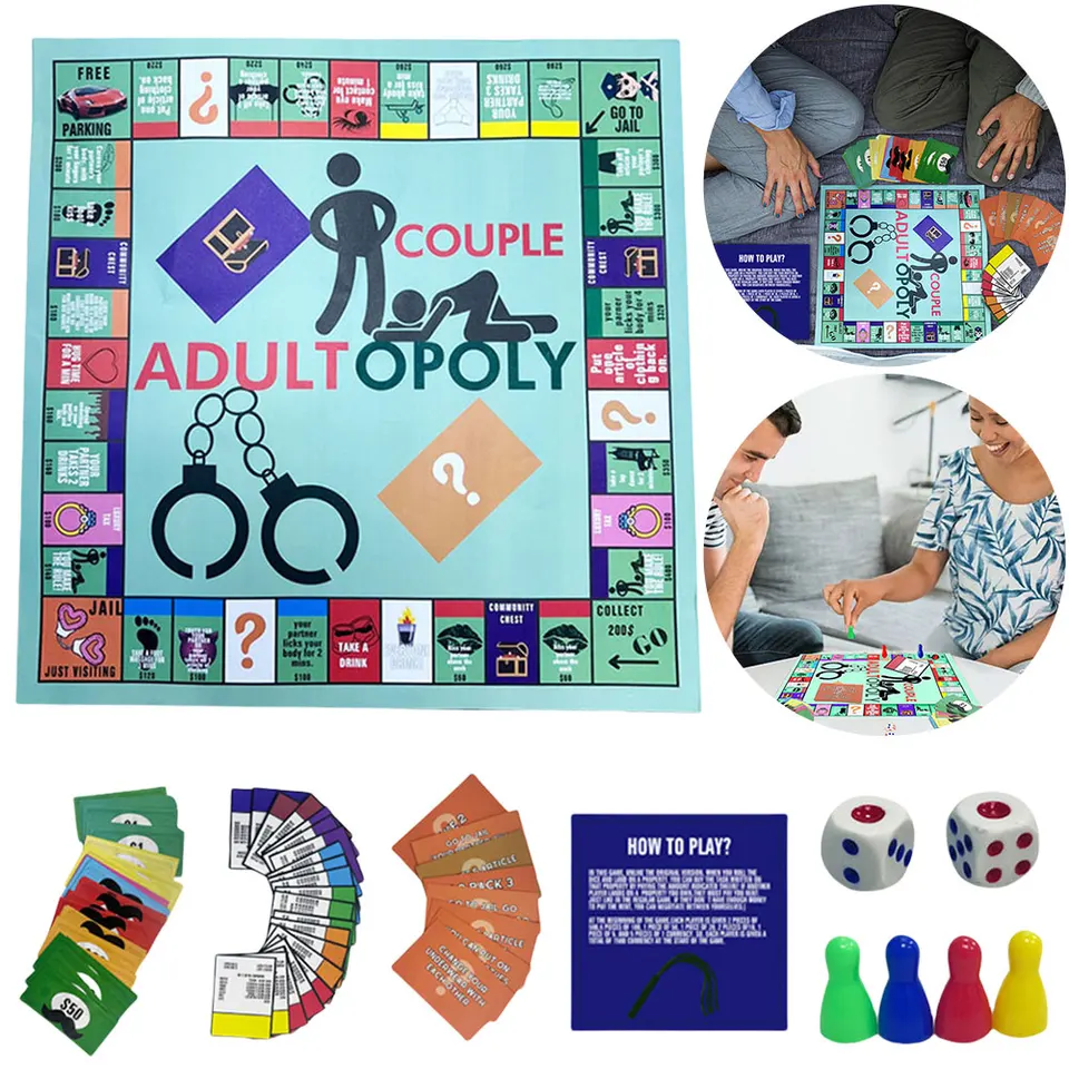 Couples Adultopoly Board Game for Date Night Fun